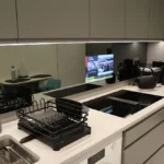 22 Kitchen Splashback Mirror TV LuxView High Brightness Display