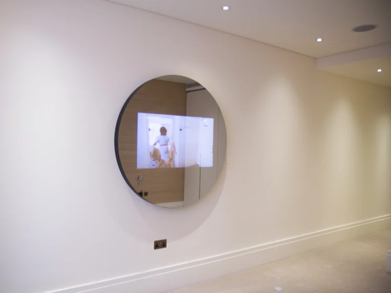 Bespoke Circular Mirror TV on