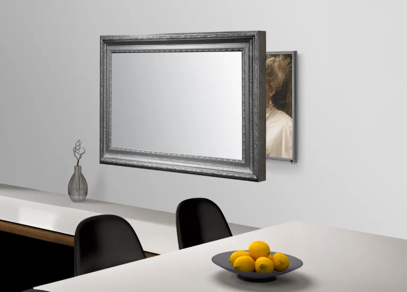 Carlo Silver Mirror TV Frame