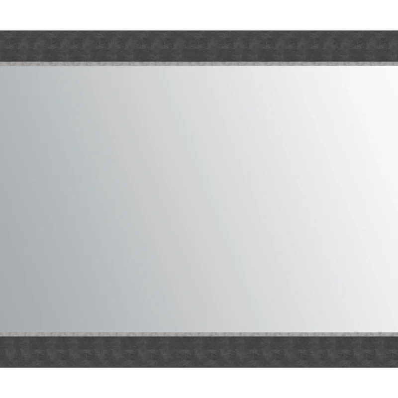 Jasmine Dark Grey Silver Trim Mirror TV Frame