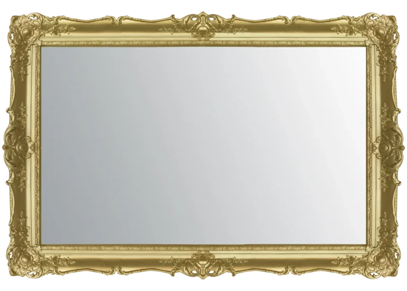 Kingston Gold TV Mirror Frame