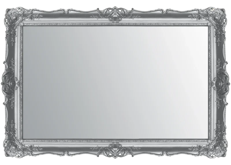Kingston Silver TV Mirror Frame