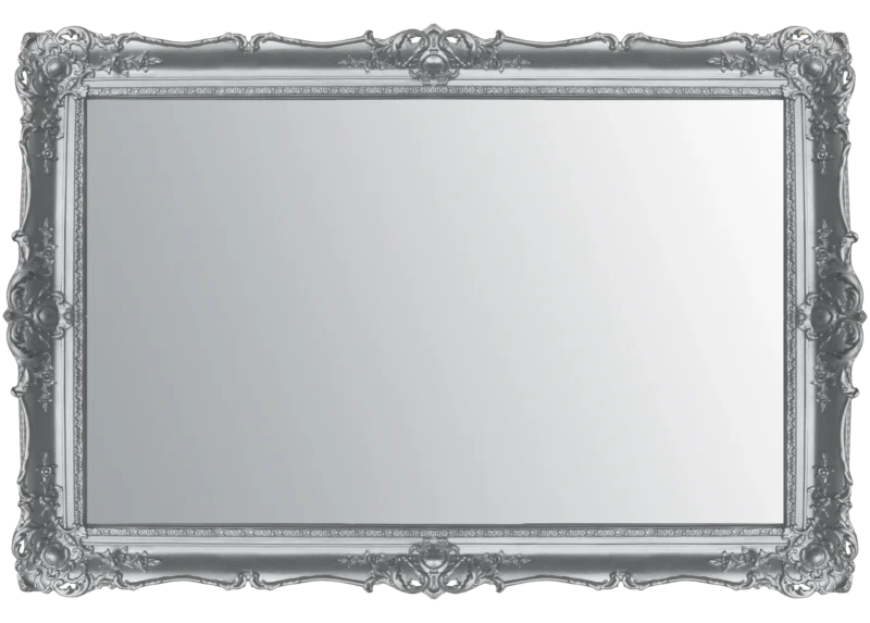 Kingston Silver TV Mirror Frame