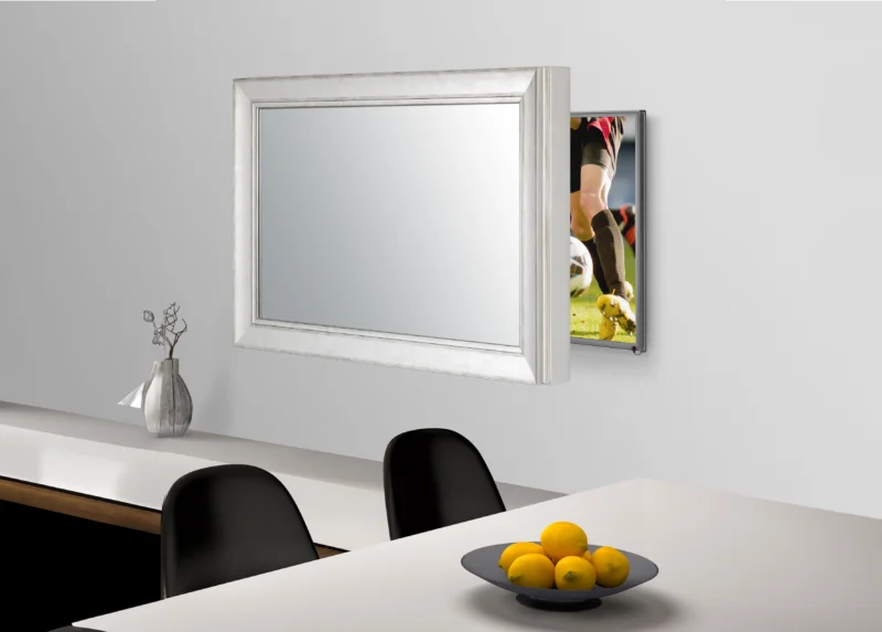 New York Silver Mirror TV Frame