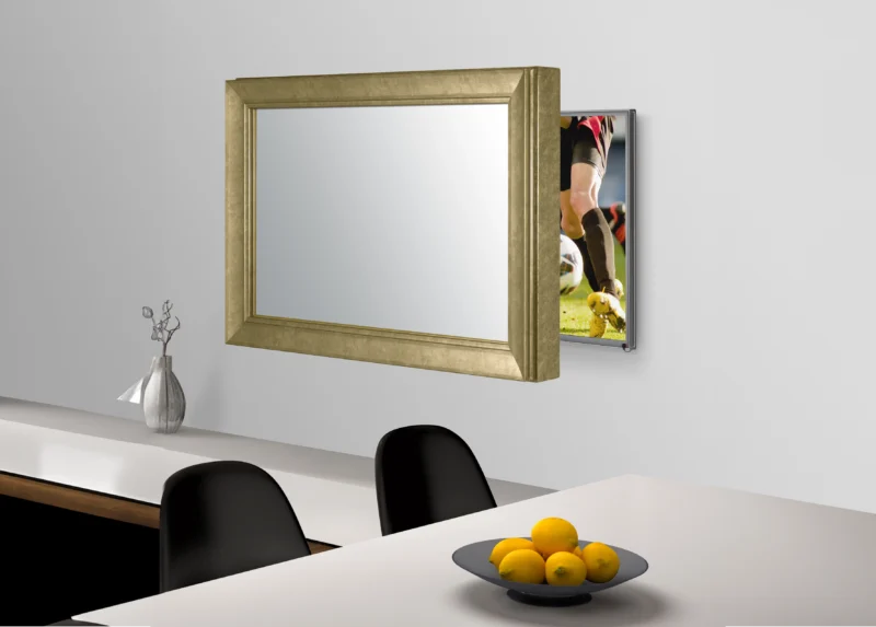 New York Gold Mirror TV Frame