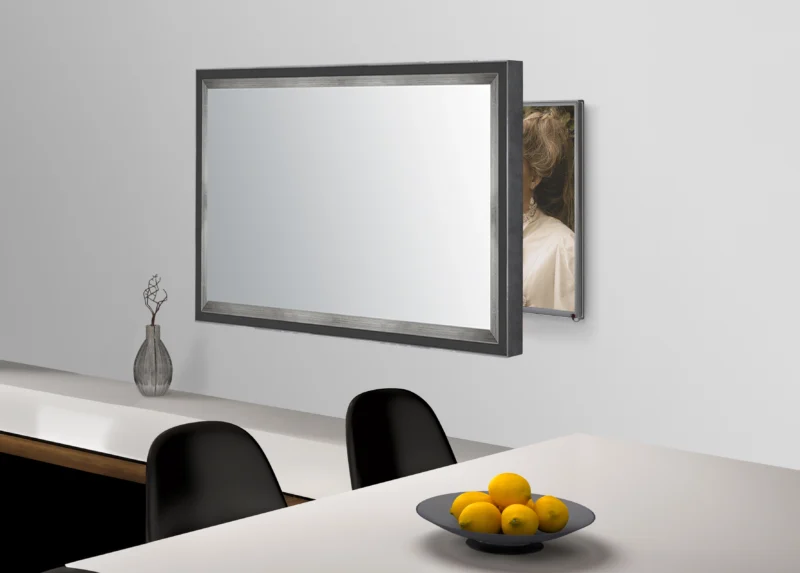 Soho Black Silver Mirror TV Frame