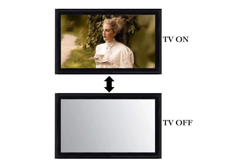 ON-OFF Dome Black Mirror TV Frame