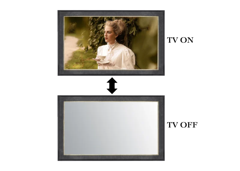 ON-OFF Las Vegas TV Frame Mirror Finish