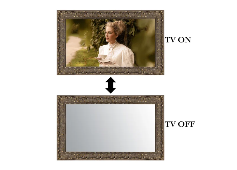 ON-OFF Prague Brown Mirror TV Frame