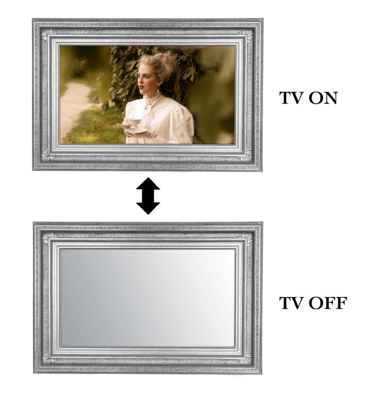 ON-OFF Regency silver mirror