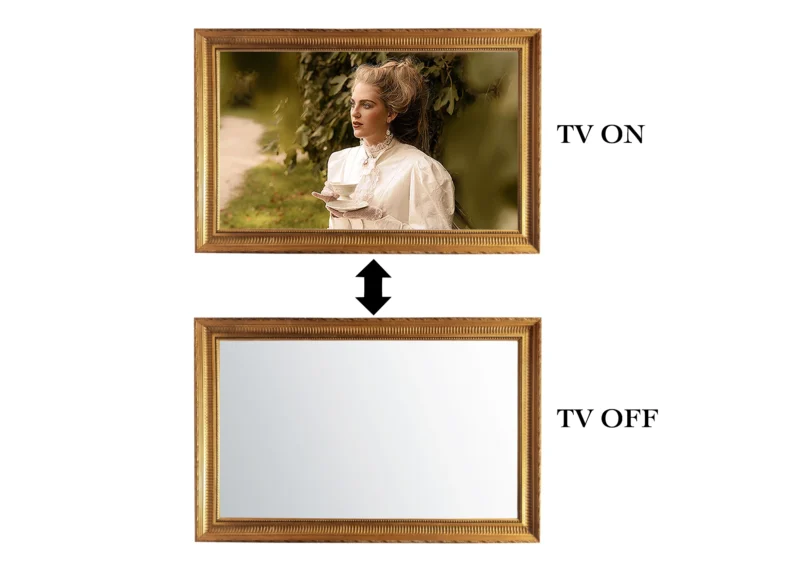 ON-OFF Regent Gold Mirror TV Frame