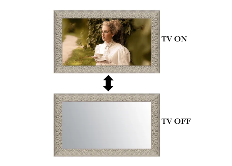 ON-OFF Sevilla White Mirror TV Frame