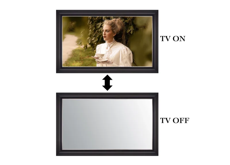 ON-OFF Sydney Black Inner Silver Mirror TV