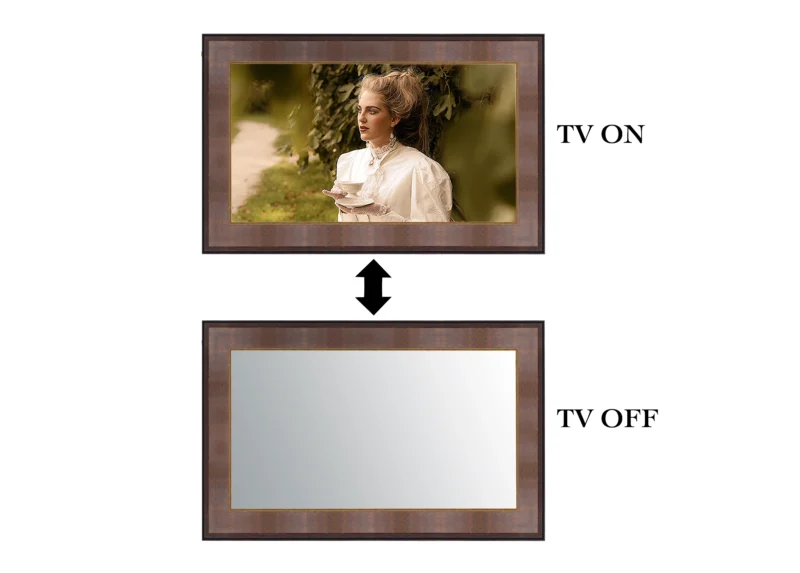 ON-OFF Vaneer Mirror TV Frame