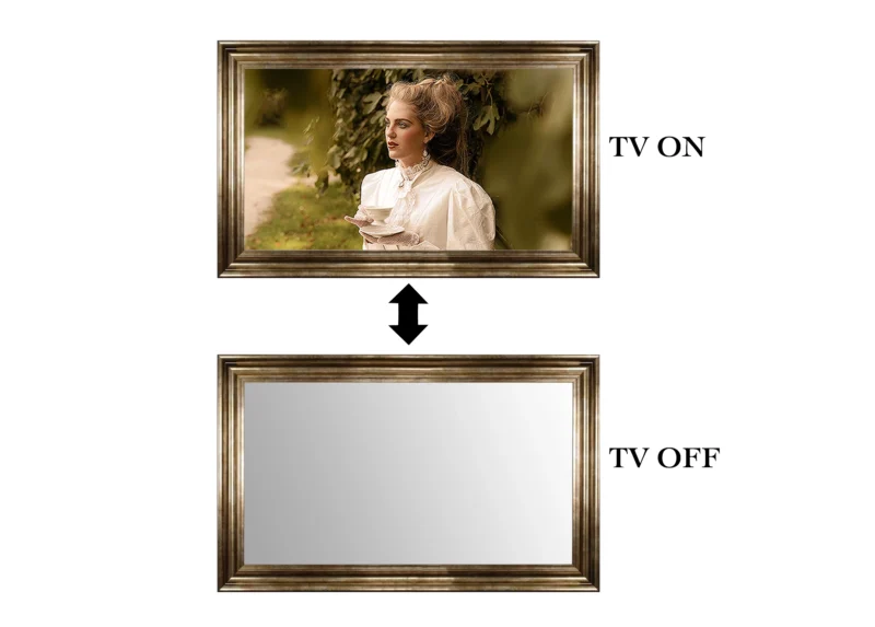 ON-OFF Warwick Gold Mirror TV Frame