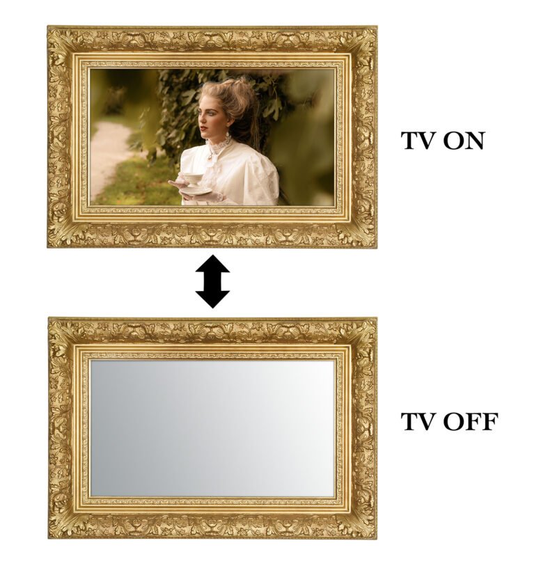 ON-OFF Barbican Gold Mirror TV Frame