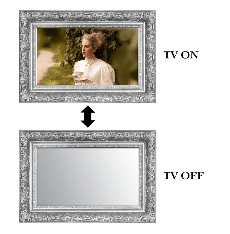 ON-OFF Barbican Silver Mirror TV Frame