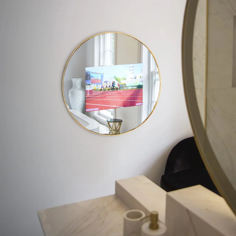 Round Bathroom Mirror TV