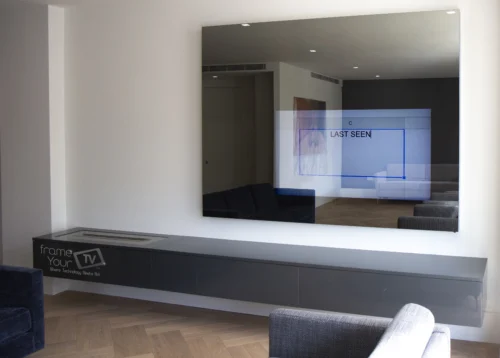 Bespoke Frameless Mirror TV with Side Sepths