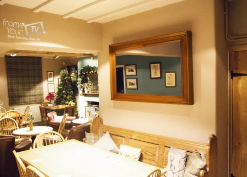 Monaco in Oak Restaurant TV Mirror Frame