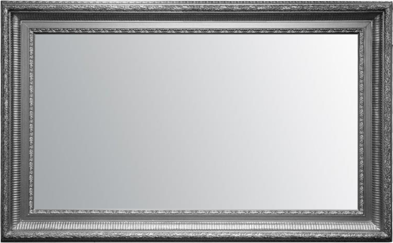 Carlo Mirror TV Frame Silver