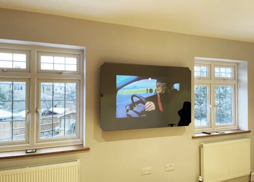 Frameless Cut Shaped Corners TV On